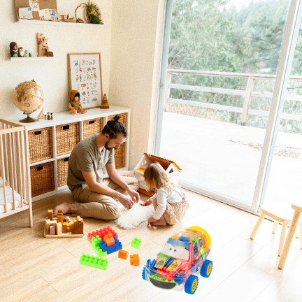 TG72951 ZESTAW KLOCKÓW W SAMOCHODZIKU AUTKO Z KLOCKAMI KLOCKI KREATYWNE