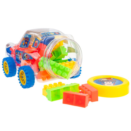 TG72951 ZESTAW KLOCKÓW W SAMOCHODZIKU AUTKO Z KLOCKAMI KLOCKI KREATYWNE