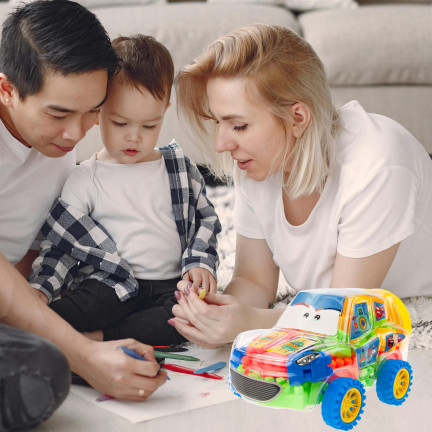 TG72951 ZESTAW KLOCKÓW W SAMOCHODZIKU AUTKO Z KLOCKAMI KLOCKI KREATYWNE