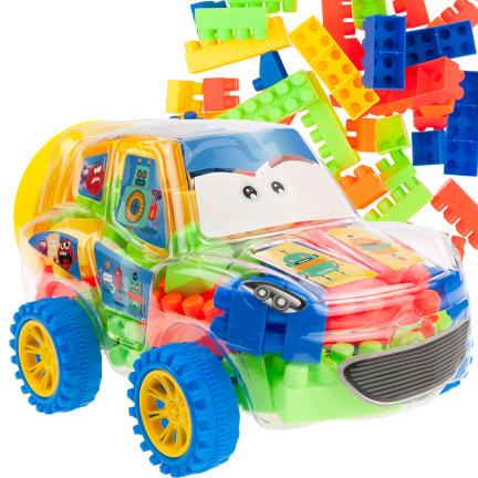 TG72951 ZESTAW KLOCKÓW W SAMOCHODZIKU AUTKO Z KLOCKAMI KLOCKI KREATYWNE
