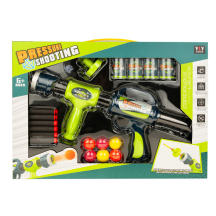 TG72954 PISTOLET WYRZUTNIA STRZAŁEK KULEK PIANKOWE STRZAŁKI + AKCESORIA NERF
