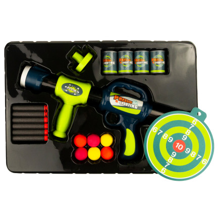 TG72954 PISTOLET WYRZUTNIA STRZAŁEK KULEK PIANKOWE STRZAŁKI + AKCESORIA NERF
