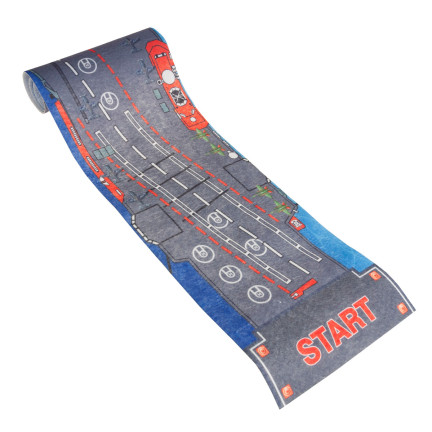 TG72958 RODZINNA GRA ZRĘCZNOŚCIOWA MINI CURLING MATA + 6 SAMOLOTÓW WYŚCIGI