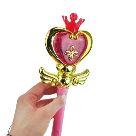 TG72959 ŚWIECĄCA MAGICZNA RÓŻDŻKA RÓŻOWA DLA KSIĘŻNICZKI WRÓŻKI ŚWIECI GRA