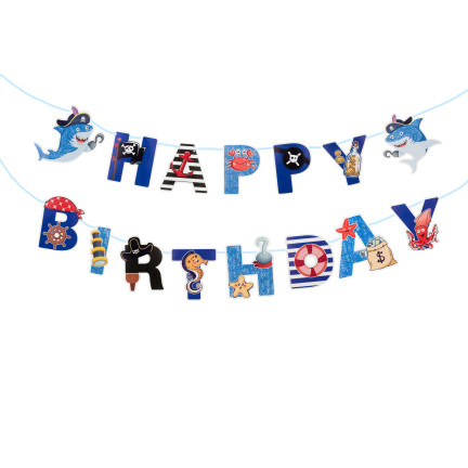 TG72983 ZESTAW BALONÓW URODZINY GIRLANDA BALONY FOLIOWE LATEKSOWE PIRACI MORZE