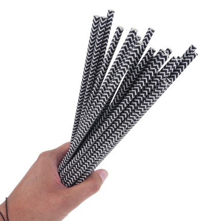 TG73018 SŁOMKI PAPIEROWE Z DEKORACJĄ HALLOWEEN EKO RURKI DUSZKI DYNIA NIETOPERZ