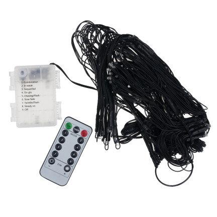 TG73019-1 PAJĘCZYNA 70 LED SZTUCZNA HALLOWEEN ŚWIECĄCA LAMPKI POMARAŃCZOWA