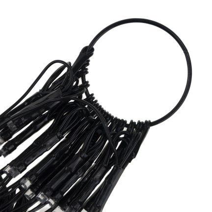 TG73019-1 PAJĘCZYNA 70 LED SZTUCZNA HALLOWEEN ŚWIECĄCA LAMPKI POMARAŃCZOWA