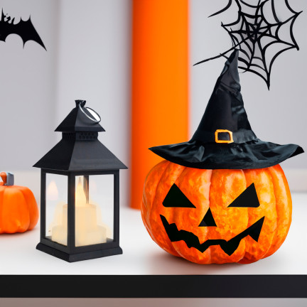 TG73372-2 LAMPION LATARENKA na roraty LED LATARNIA ZE ŚWIECZKĄ RUCHOMY PŁOMIE grób