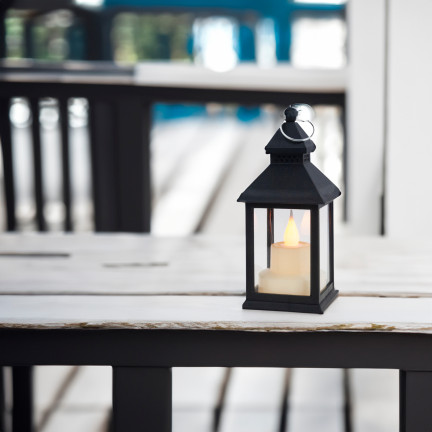 TG73372-2 LAMPION LATARENKA na roraty LED LATARNIA ZE ŚWIECZKĄ RUCHOMY PŁOMIE grób