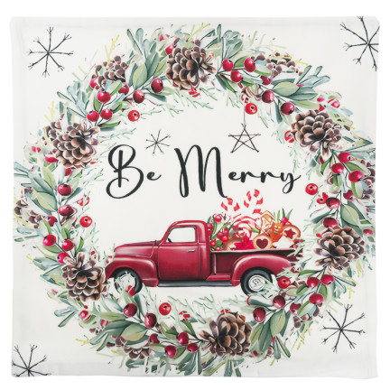 Poszewki na poduszkę, pokrowce ozdobne, świąteczne, mix wzorów, zestaw 4szt., 45x45cm