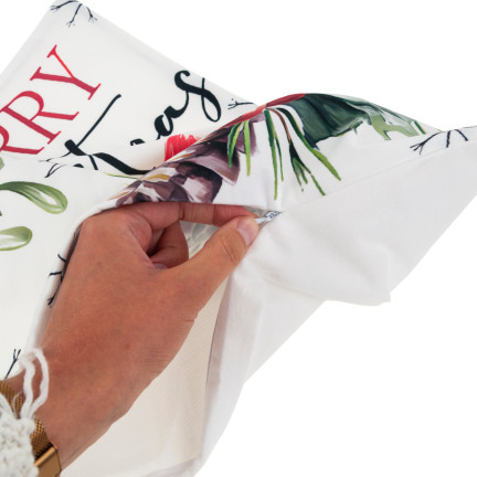 Poszewki na poduszkę, pokrowce ozdobne, świąteczne, mix wzorów, zestaw 4szt., 45x45cm