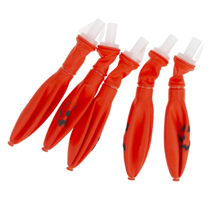 TG74159 BALONY HALLOWEEN LED 5SZT DYNIE ŚWIECĄCE DEKORACJE POMARAŃCZOWE