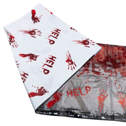 TG74162 ZESTAW ZASTAWY STOŁOWEJ HALLOWEEN DEKORACJE OBRUS KUBECZKI TALERZYKI SERWETKI