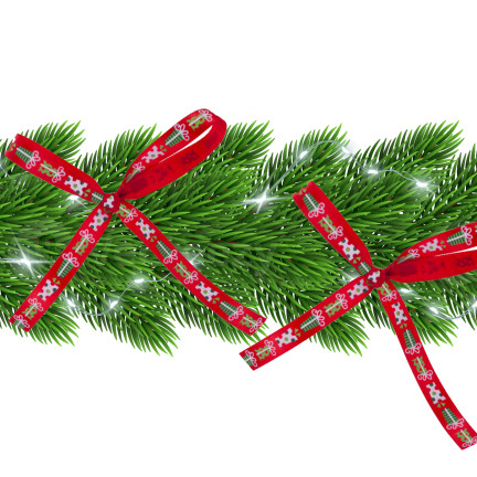 TG74285-1 WSTĄŻKA TAŚMA TASIEMKA DEKORACJA OZDOBA ŚWIĄTECZNA NA PREZENT STROIK WIANEK 4,5M