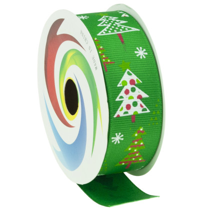 TG74288-1 WSTĄŻKA TAŚMA TASIEMKA DEKORACJA OZDOBA ŚWIĄTECZNA NA PREZENT STROIK WIANEK  2,7M