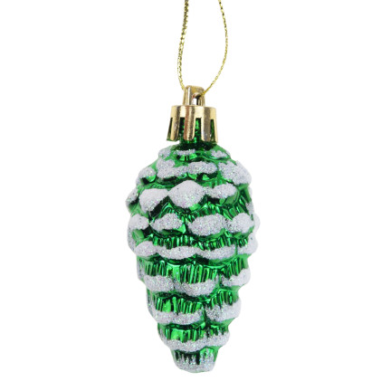 TG74291-2 BOMBKI ŚWIĄTECZNE ZESTAW SZYSZKI ZAWIESZKI 6 SZTUK KOLOROWE