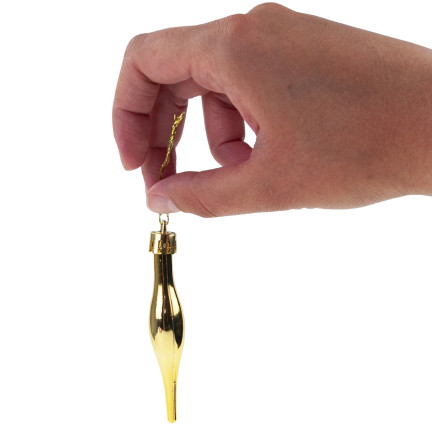 TG74294-2 BOMBKI CHOINKOWE SOPLE ZAWIESZKI PODŁUŻNE KOMPLET 6SZT KOLOROWE SOPELKI