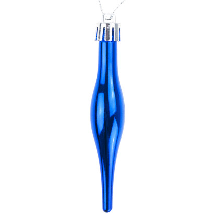 TG74294-2 BOMBKI CHOINKOWE SOPLE ZAWIESZKI PODŁUŻNE KOMPLET 6SZT KOLOROWE SOPELKI