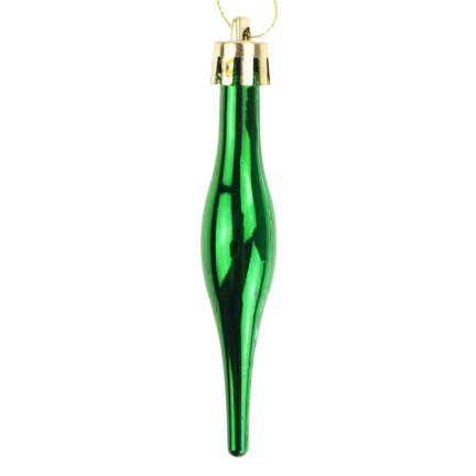 TG74294-2 BOMBKI CHOINKOWE SOPLE ZAWIESZKI PODŁUŻNE KOMPLET 6SZT KOLOROWE SOPELKI