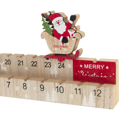 TG75368 KALENDARZ ADWENTOWY DREWNO MIKOŁAJKI PREZENT SWIĘTA