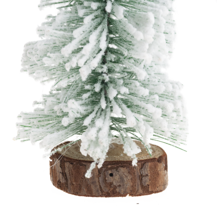 TG75845 CHOINKA METAL DREWNO SZCZOTKA OŚNIEŻONA DRUCIANA