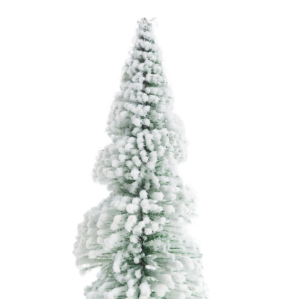 TG75845 CHOINKA METAL DREWNO SZCZOTKA OŚNIEŻONA DRUCIANA