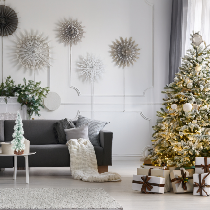 TG75845 CHOINKA METAL DREWNO SZCZOTKA OŚNIEŻONA DRUCIANA