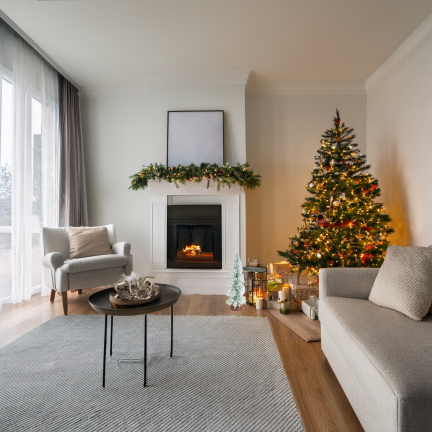 TG75845 CHOINKA METAL DREWNO SZCZOTKA OŚNIEŻONA DRUCIANA