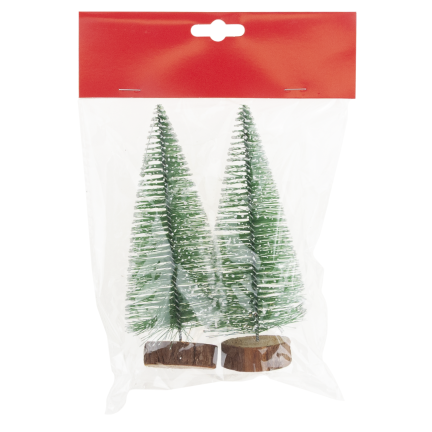 TG75848 CHOINKI DEKORACJA DREWNO SZCZOTKA METAL 2SZT/KPL