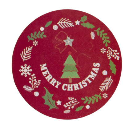 TG76363 NAKLEJKI ŚWIĄTECZNE NA PREZENTY PACZKI ŚWIĘTA OZDOBNE ROLKA 500 szt OKRĄGŁE