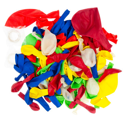 TG76544 GIRLANDA BALONOWA ZESTAW KOLOROWE BALONY 120 ELEMENTÓW KONFETTI URODZINY