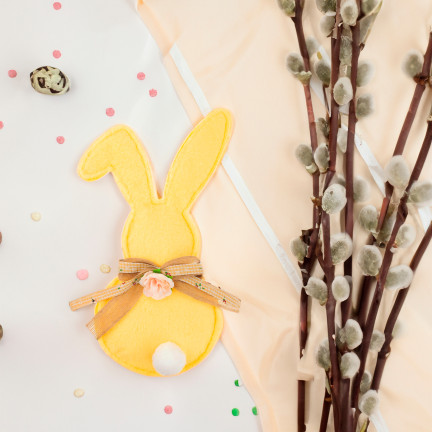 TG76734-2 KRÓLIK ZAWIESZKA TKANINA zolty