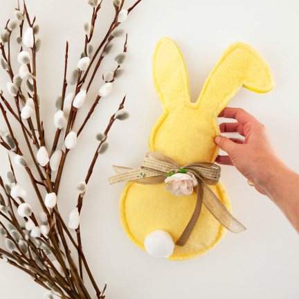 TG76734-2 KRÓLIK ZAWIESZKA TKANINA zolty