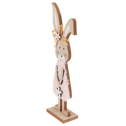 TG77277 KRÓLIK DEKORACJA DREWNO