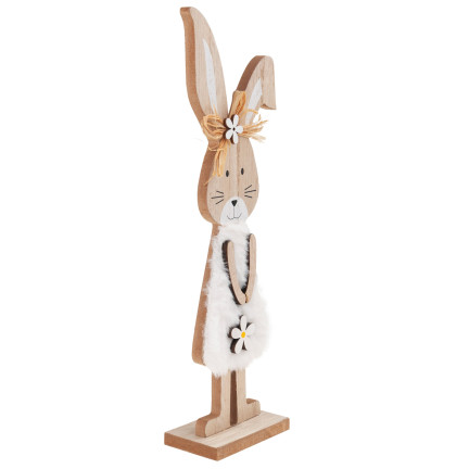 TG77277 KRÓLIK DEKORACJA DREWNO