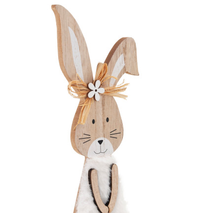 TG77277 KRÓLIK DEKORACJA DREWNO