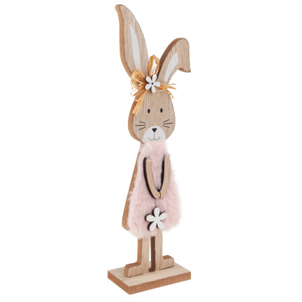 TG77277 KRÓLIK DEKORACJA DREWNO