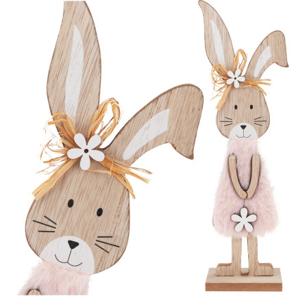 TG77277 KRÓLIK DEKORACJA DREWNO