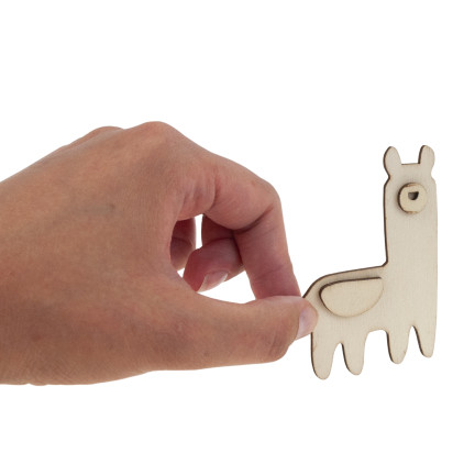 TG77430 ZESTAW DO MALOWANIA DREWNIANE MAGNESY ZWIERZĄTKA FARBY