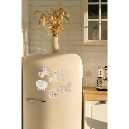 TG77430 ZESTAW DO MALOWANIA DREWNIANE MAGNESY ZWIERZĄTKA FARBY