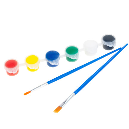 TG77430 ZESTAW DO MALOWANIA DREWNIANE MAGNESY ZWIERZĄTKA FARBY