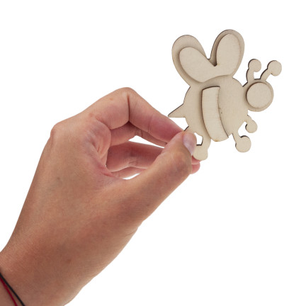 TG77430 ZESTAW DO MALOWANIA DREWNIANE MAGNESY ZWIERZĄTKA FARBY