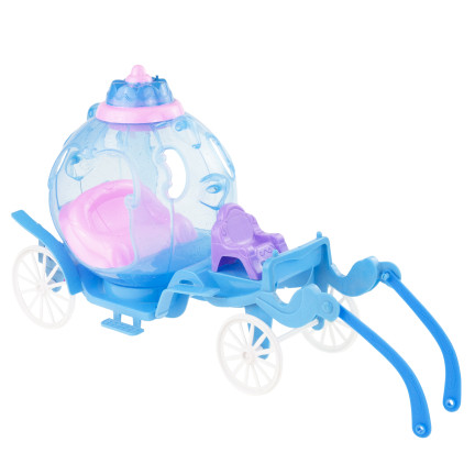 TG77482 KARETA DLA LALKI Z PEHAZEM JEDNOROŻCEM I LALKĄ KAROCA LODOWA KRAINA