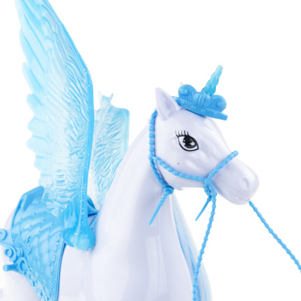 TG77482 KARETA DLA LALKI Z PEHAZEM JEDNOROŻCEM I LALKĄ KAROCA LODOWA KRAINA