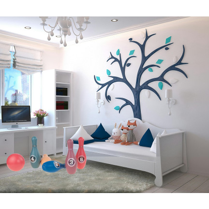 TG77511 KOLOROWE KRĘGLE DLA DZIECI BOWLING ZABAWA GRA ZRĘCZNOŚCIOWA