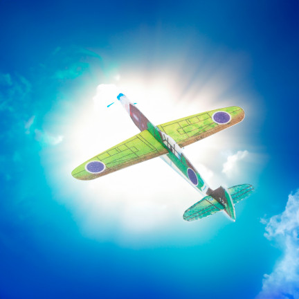 TG77579 STYROPOR FLUGZEUG SPIELZEUG DART FÜR KINDER