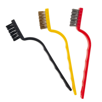 TG77582 ZESTAW SZCZOTEK DRUCIANYCH SZCZOTKI STALOWA NYLONOWA MOSIĘŻNA 3 SZTUKI