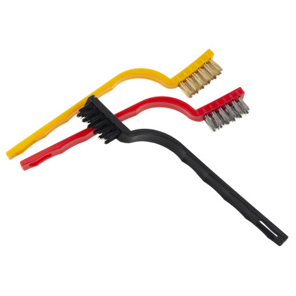 TG77582 ZESTAW SZCZOTEK DRUCIANYCH SZCZOTKI STALOWA NYLONOWA MOSIĘŻNA 3 SZTUKI