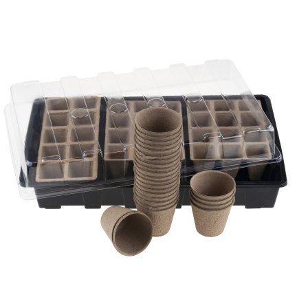 TG77613 MINISZKARNIA ZESTAW DO ROZSAD DO SADZONEK DONICZKI TORFOWE SZKLARENKA ROZSA